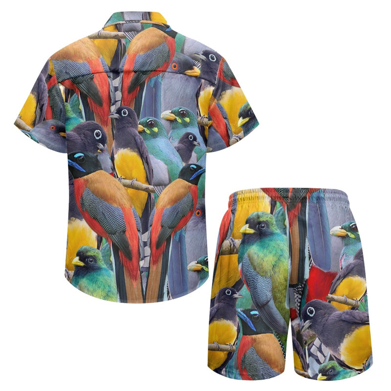 TMMG HAITI NATIONAL BIRD TROGON MEN'S CABANA SET