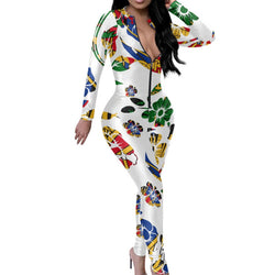 TMMG HAITI NATIONAL FLOWER HIBISCUS JUMPSUIT
