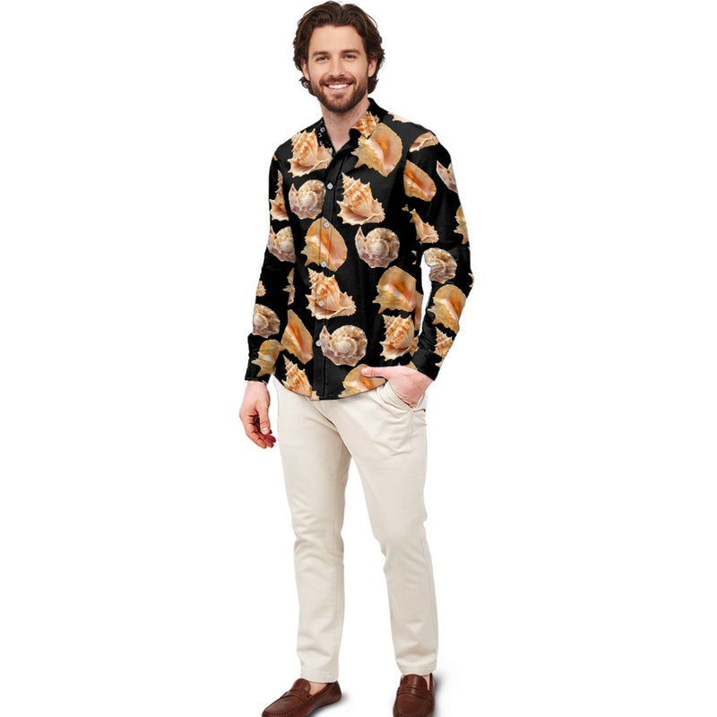 TMMG HAITI NEG MAWON CONCH SEASHELL DRESS SHIRT