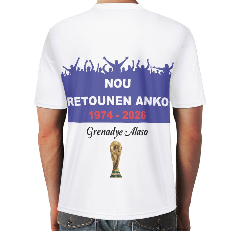 TMMG HAITI NOU RETOUNEN ANKO 1974 -2026 HAITI WORLD CUP 2026 T-SHIRT