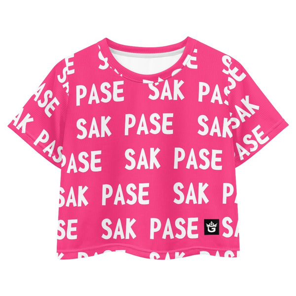 TMMG HAITI PINK SAK PASE CROP TOP