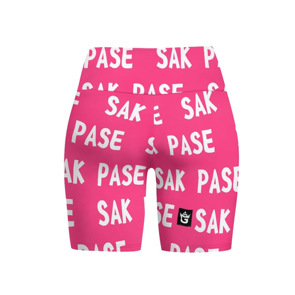 TMMG HAITI PINK SAK PASE SHORT YOGA PANTS
