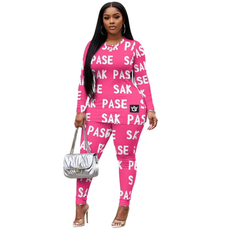 TMMG HAITI PINK SAK PASE YOGA SUIT