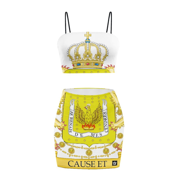 TMMG HAITI ROYAL TOP SKIRT SUIT
