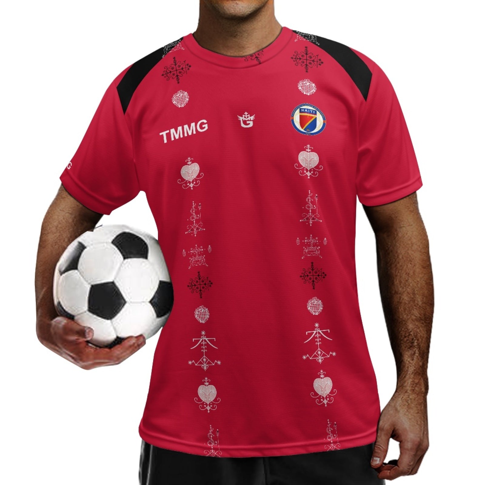 TMMG HAITI VEVE JERSEY WORLD CUP 2026 RED T-SHIRT