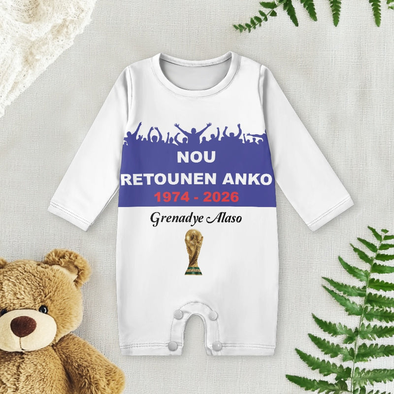 TMMG HAITI WORLD CUP 2026 BABY ROMPER