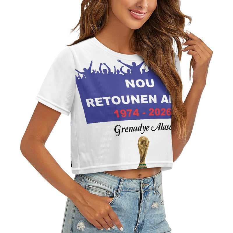 TMMG HAITI WORLD CUP 2026 NOU RETOUNEN ANKO CROP TOP