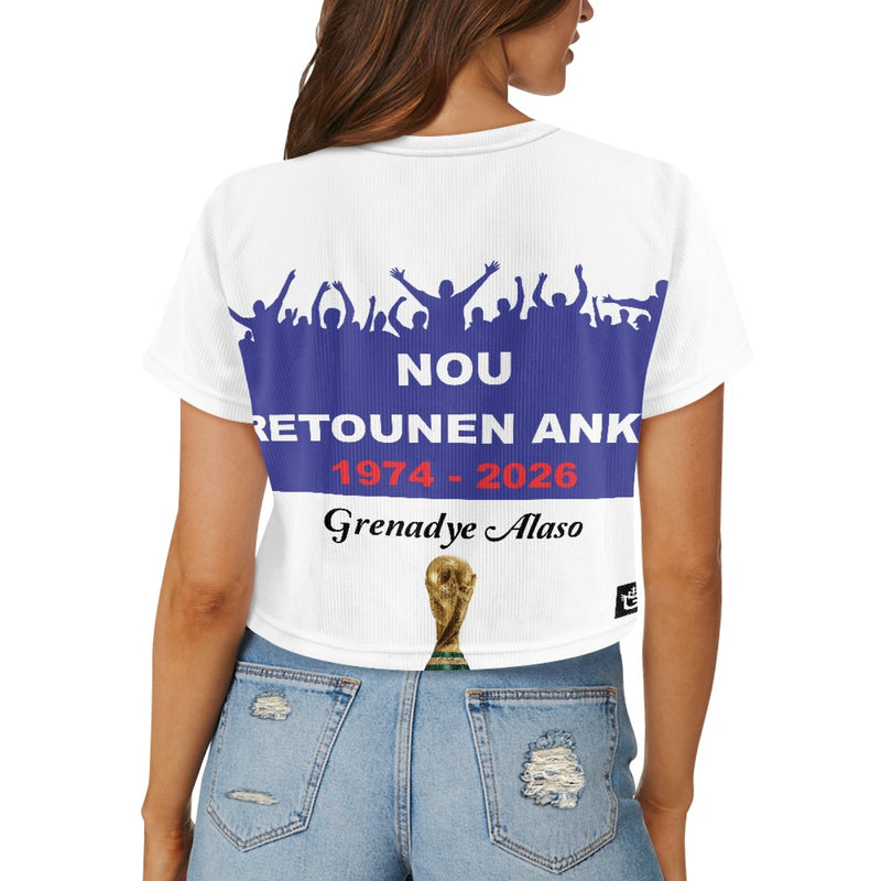 TMMG HAITI WORLD CUP 2026 NOU RETOUNEN ANKO CROP TOP