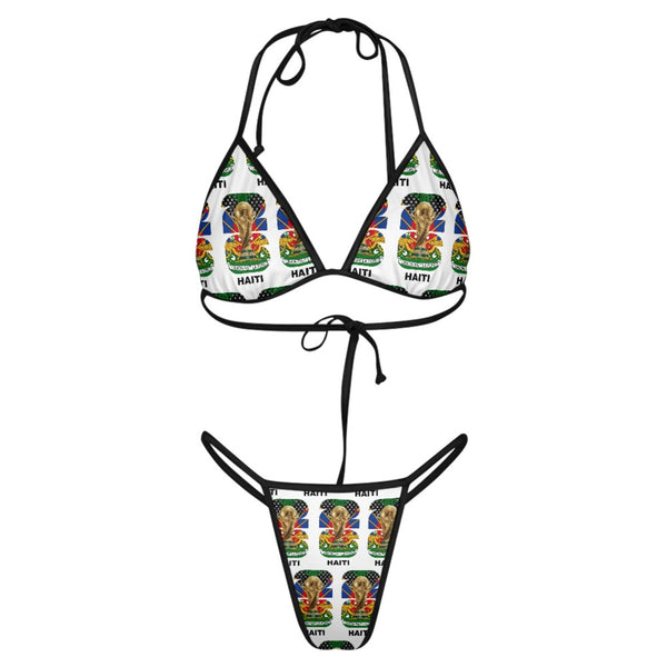 TMMG HAITI WORLD CUP 2026 Women's Triangle Bikini with Thong Bottom