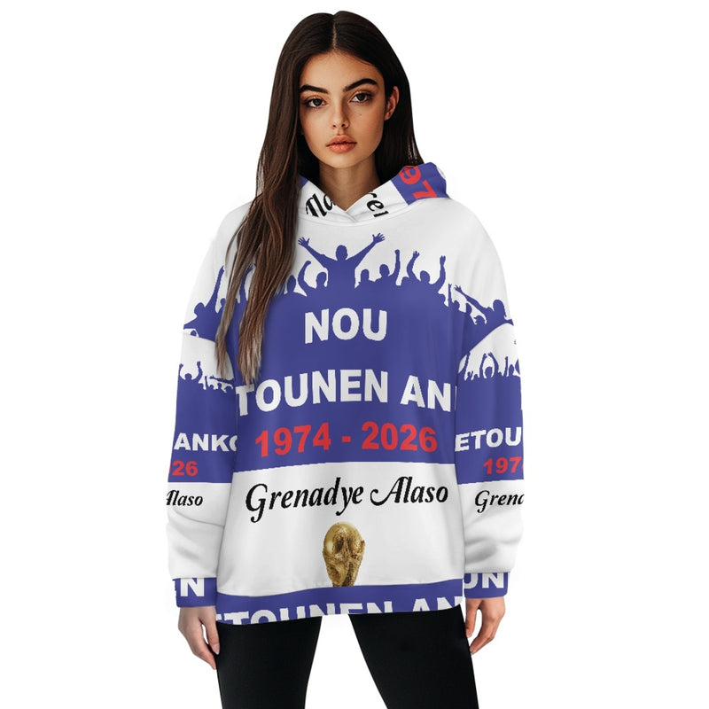 TMMG HAITI WORLD CUP 2026 Women's loose pullover hoodie