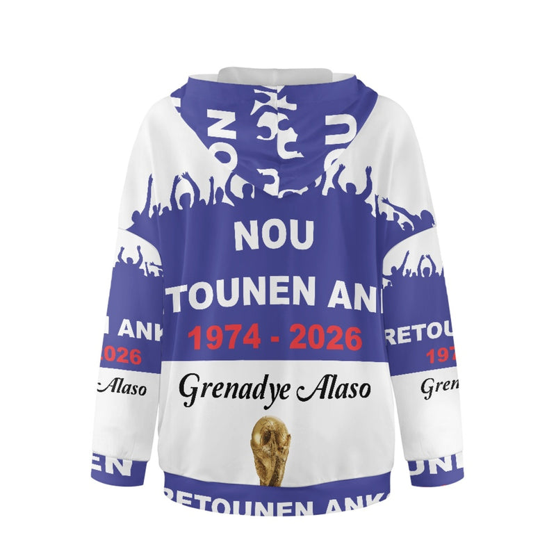 TMMG HAITI WORLD CUP 2026 Women's loose pullover hoodie