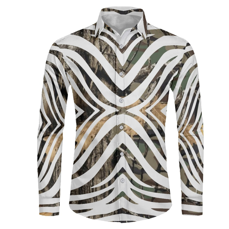 TMMG FOREST ZEBRA PRINT DRESS SHIRT
