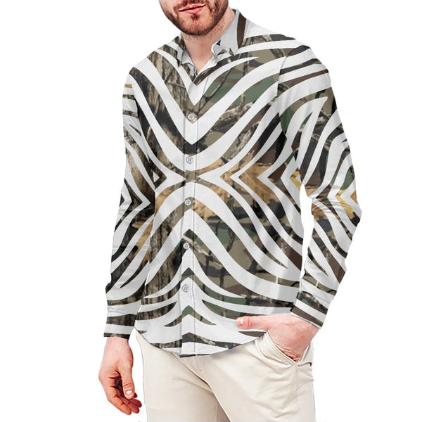 TMMG FOREST ZEBRA PRINT DRESS SHIRT