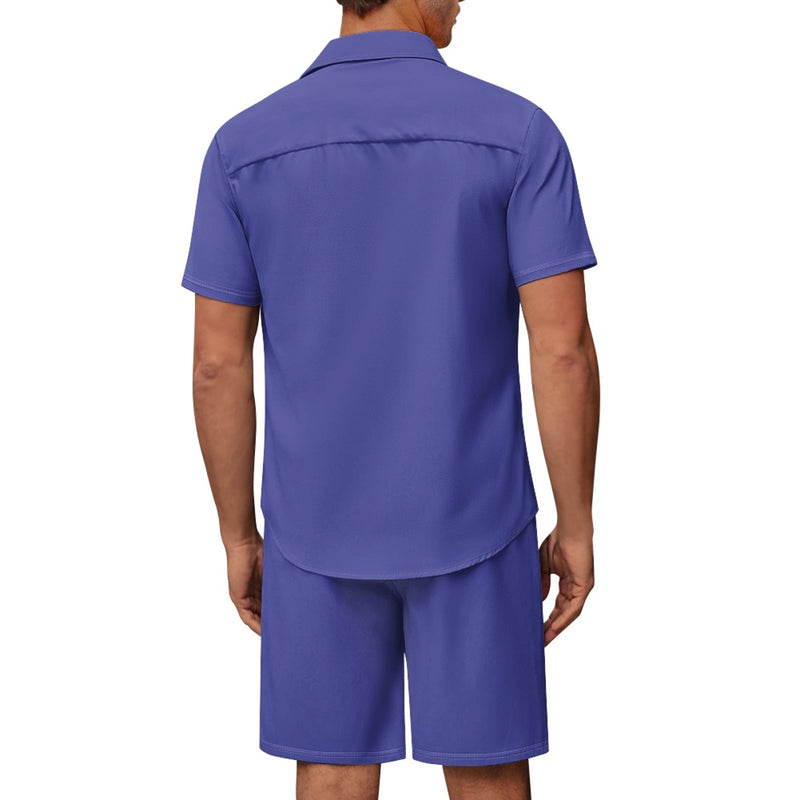 TMMG LOGO PLAIN BLUE CABANA MEN SET