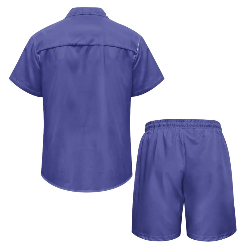 TMMG LOGO PLAIN BLUE CABANA MEN SET
