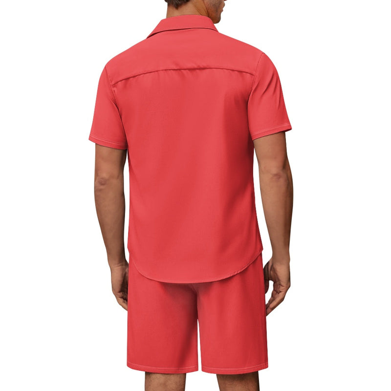 TMMG LOGO RED PLAIN CABANA SET