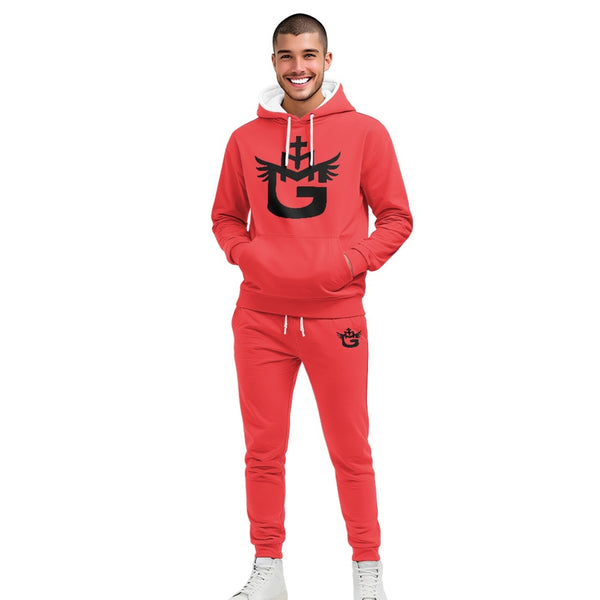 TMMG LOGO RED HOODIE JOGGERS SET