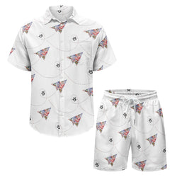 TMMG HAITI HAITIAN FLAG BANDANA PAPER PLANE MENS CABANA SET