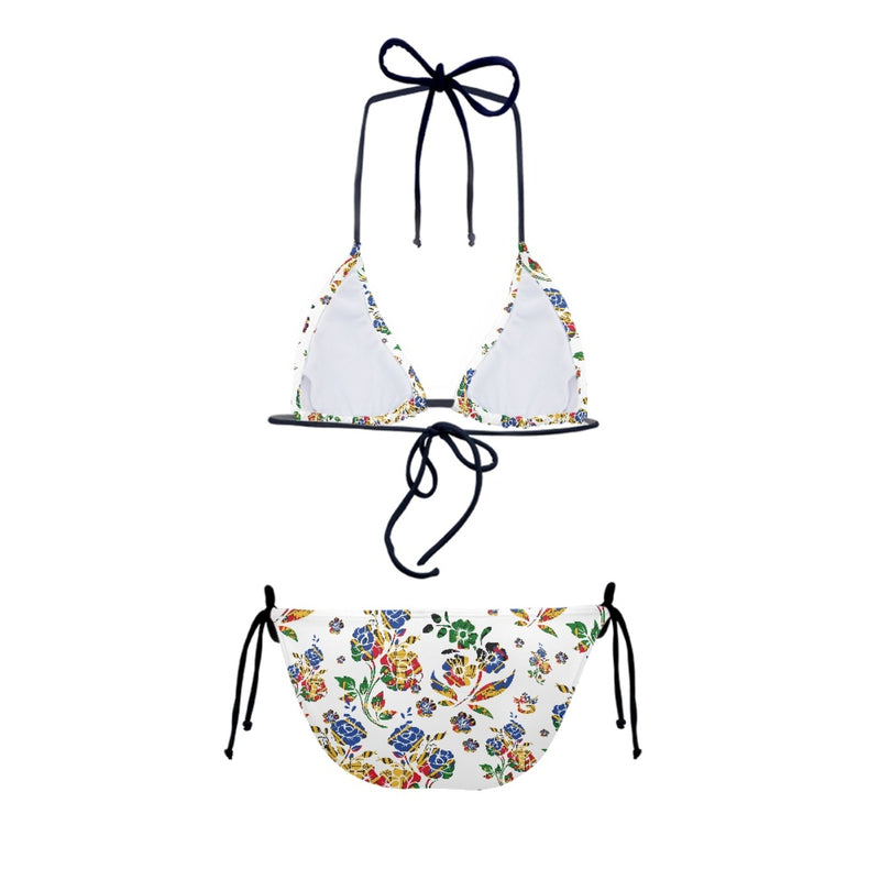 TMMG HAITI LUXURY FLOWERS CHOUBLAK BIKINI SET