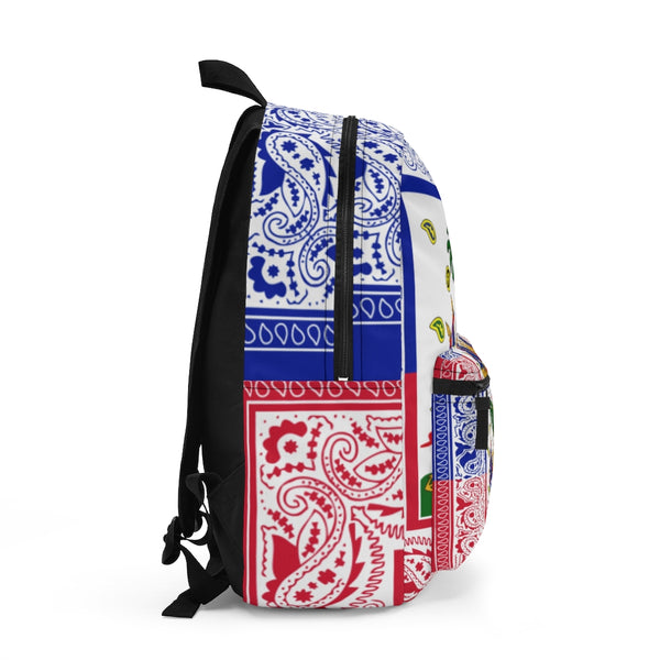 TMMG Haitian Flag Bandana Backpack (Made in USA)