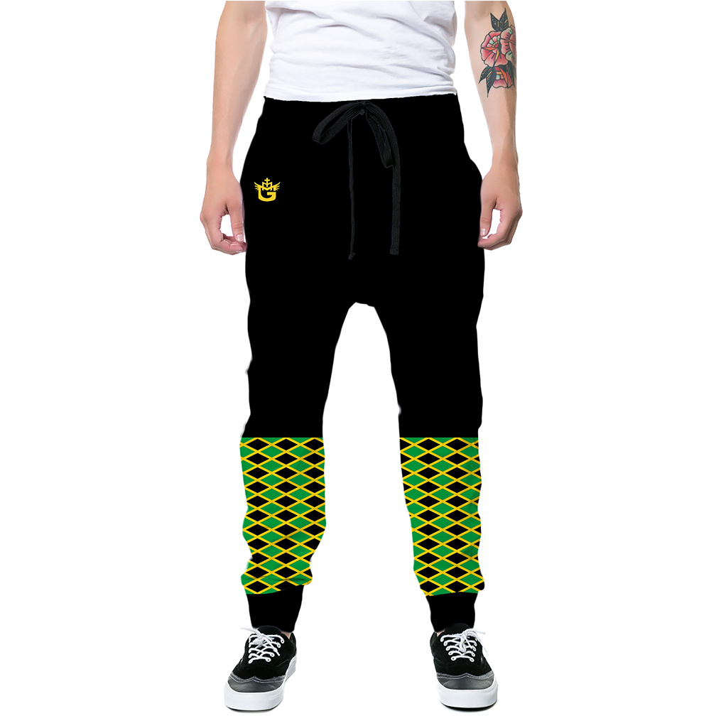 TMMG JAMAICAN FLAG DASHIKI STYLE JOGGERS