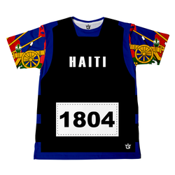 TMMG BLUE HAITIAN FLAG HAITI 1804 BULLETPROOF VEST STYLE T-SHIRT