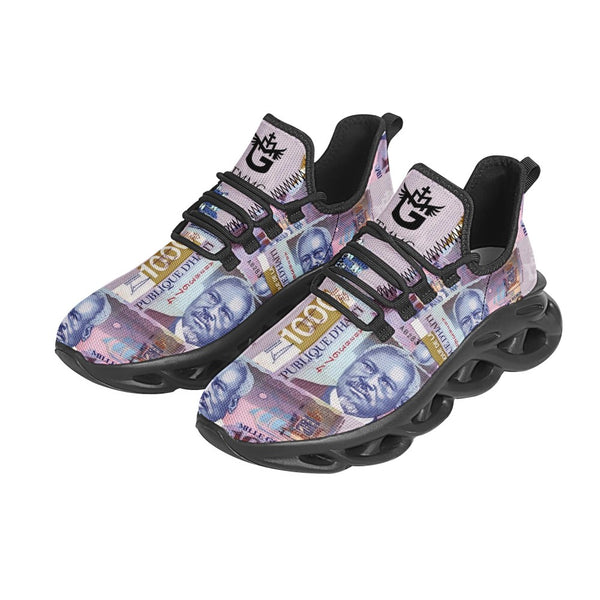 TMMG Haiti- Luxury Haitian Money 1000 Gdes Fashion Sneakers