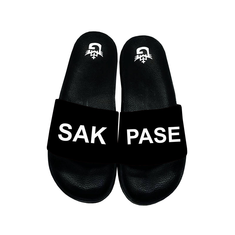 Black TMMG Haiti Sak Pase Men's Luxury Slide Sandals