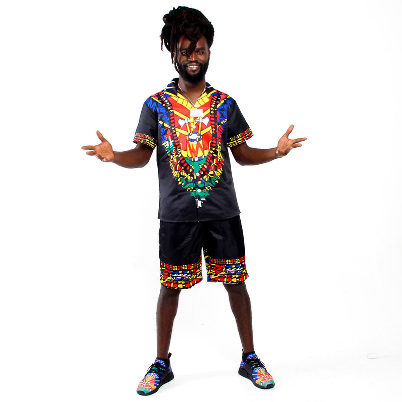 TMMG HAITIAN FLAG DASHIKI CABANA SET