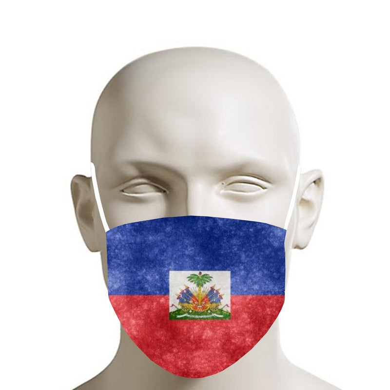 TMMG VINTAGE HAITIAN FLAG MOUTH MASK