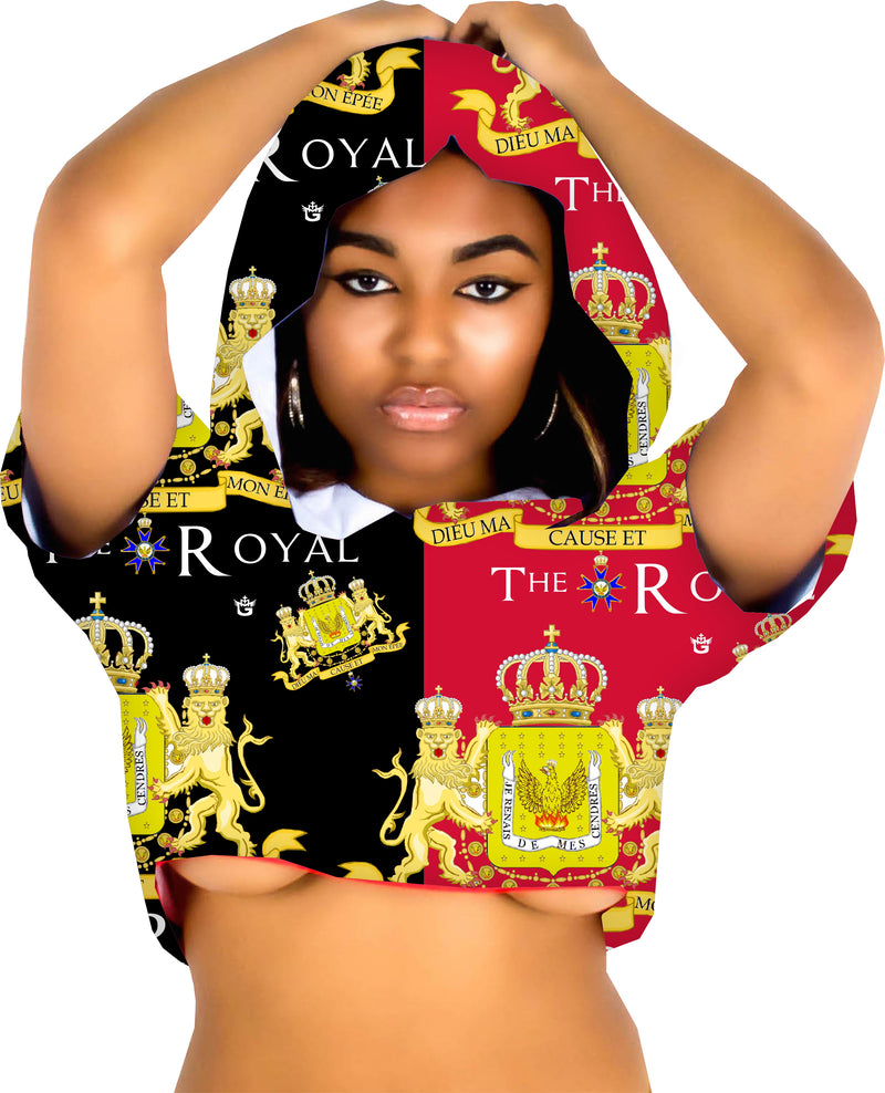 TMMG ROYAL KINGDOM OF HAITI CROP TOP HOODIE