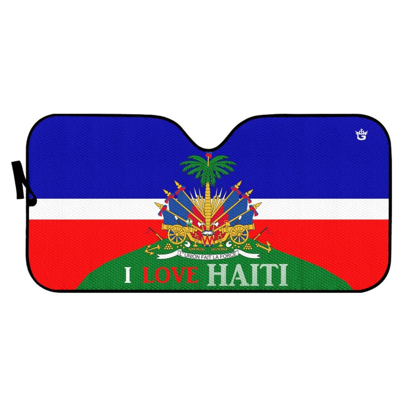 TMMG Haiti Flag Auto Sun Shades