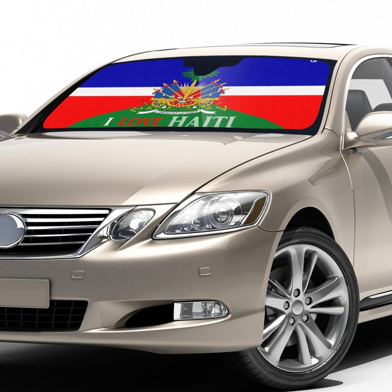 TMMG Haiti Flag Auto Sun Shades