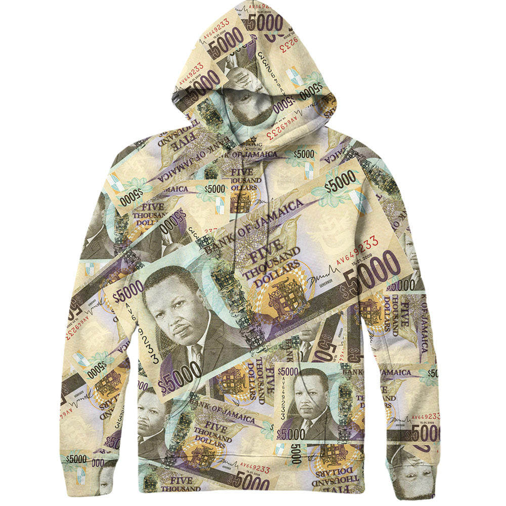 TMMG JAMAICAN MONEY 5000 FIVE THOUSAND DOLLARS HOODIE