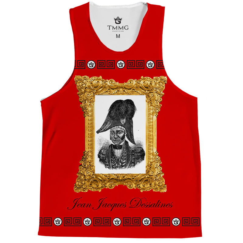 TMMG LUXURY JEAN JACQUES DESSALINES GOLD FRAME TANK TOP