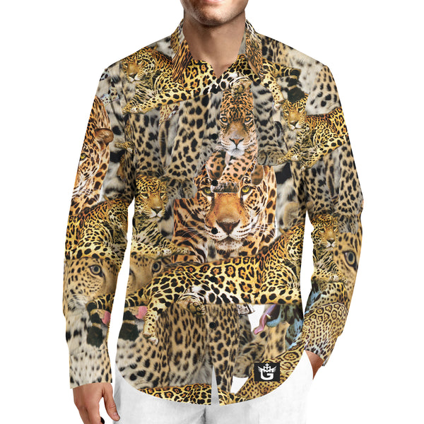 TMMG LUXURY SAFARI CHEETAH DRESS SHIRT