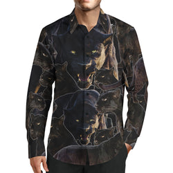 TMMG LUXURY SAFARI PANTHER DRESS SHIRT