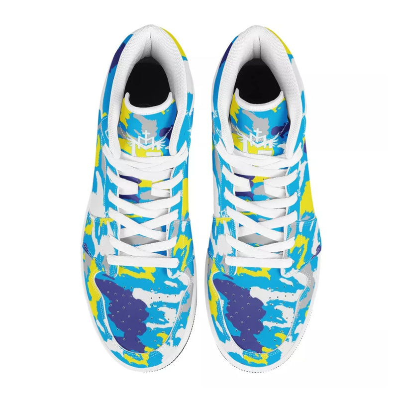 TMMG SKY BLUE HAITI CAMO MAP SNEAKERS