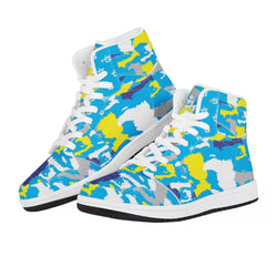 TMMG SKY BLUE HAITI CAMO MAP SNEAKERS