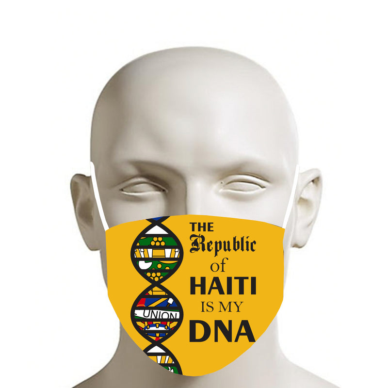 TMMG THE REPUBLIC OF HAITI IS MY DNA FACE MASK
