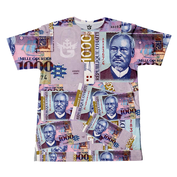 TMMG HAITI HAITIAN MONEY 1000 GOURDES T-SHIRT