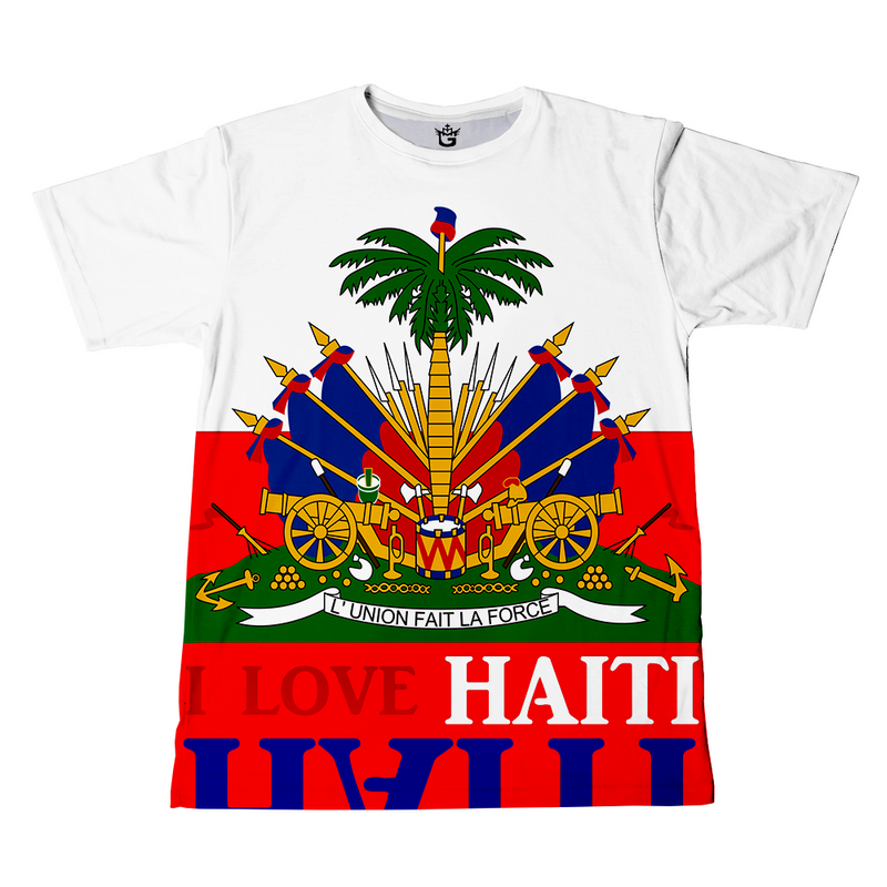 TMMG HAITI ORIGINAL WHITE HAITIAN FLAG T-SHIRT