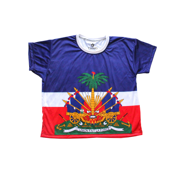 TMMG HAITIAN FLAG CROP TOP