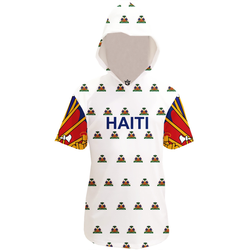 TMMG BLUE HAITIAN FLAG HOODIE TEE