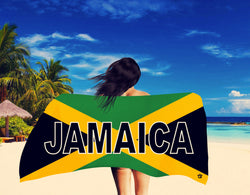 TMMG JAMAICAN FLAG BEACH TOWEL