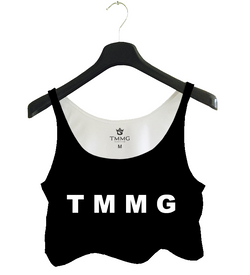 TMMG LIFE STYLE LETTER TANK TOP CROP