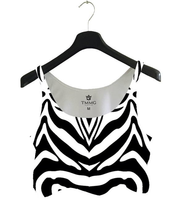 TMMG ZEBRA TANK TOP CROP