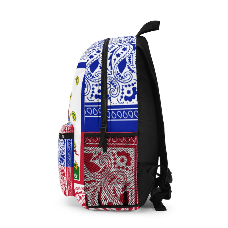 TMMG Haitian Flag Bandana Backpack (Made in USA)
