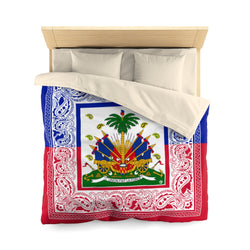 TMMG Haitian Flag Bandana Microfiber Duvet Cover